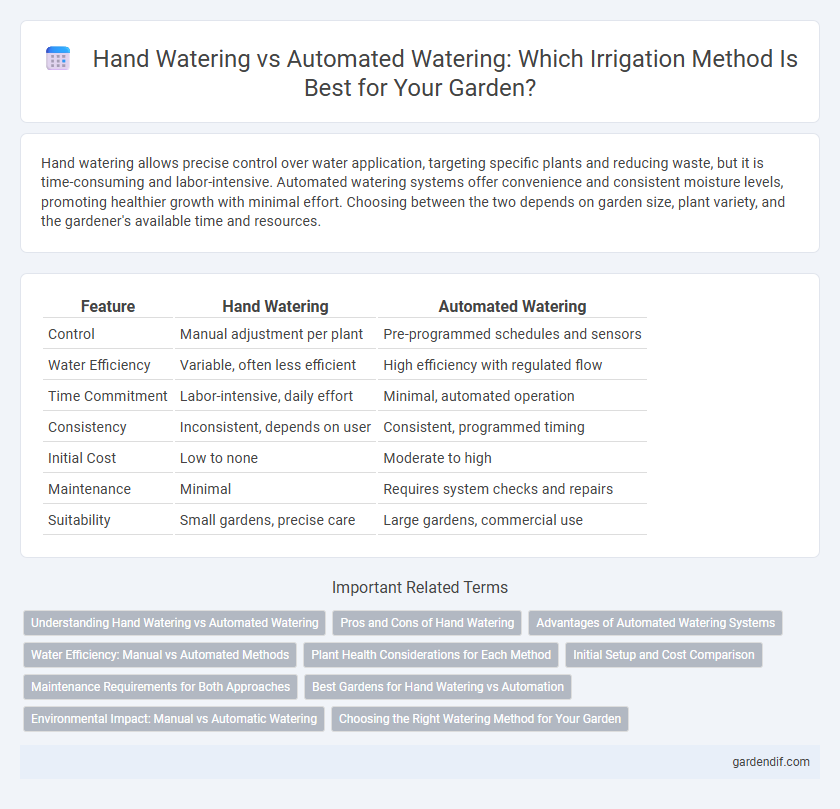 Hand Watering vs Automated Watering: Which Irrigation Method Is Best for Your Garden?