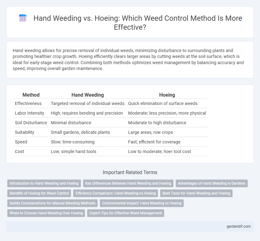 Hand Weeding vs. Hoeing: Which Weed Control Method Is More Effective?