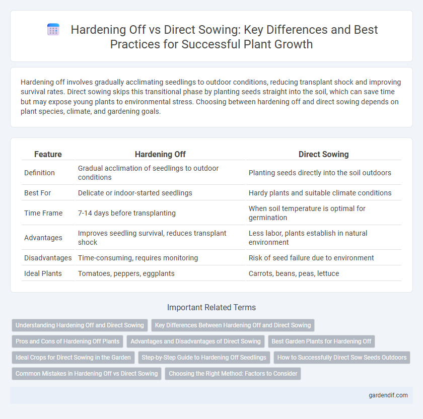 Hardening Off vs Direct Sowing: Key Differences and Best Practices for Successful Plant Growth