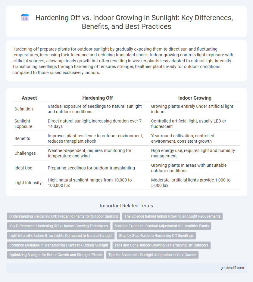 Hardening Off vs. Indoor Growing in Sunlight: Key Differences, Benefits, and Best Practices
