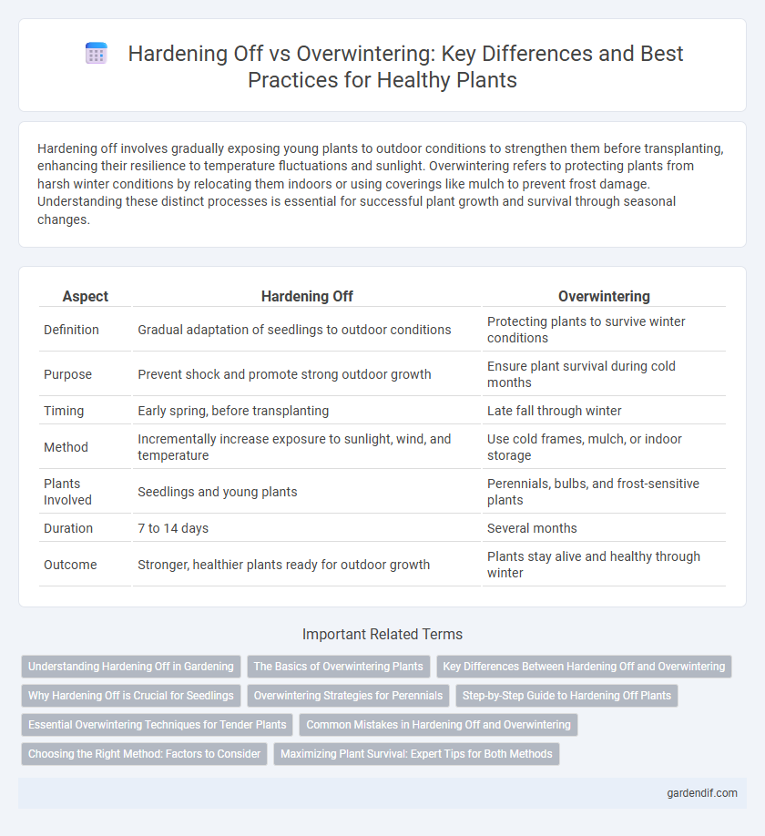 Hardening Off vs Overwintering: Key Differences and Best Practices for Healthy Plants