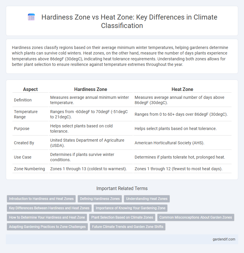 Hardiness Zone vs Heat Zone: Key Differences in Climate Classification