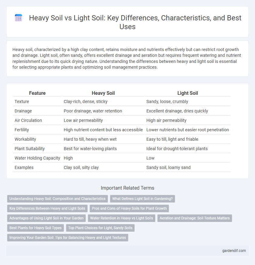 Heavy Soil vs Light Soil: Key Differences, Characteristics, and Best Uses