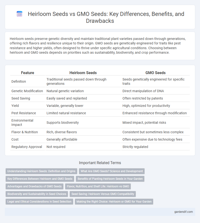 Heirloom Seeds vs GMO Seeds: Key Differences, Benefits, and Drawbacks