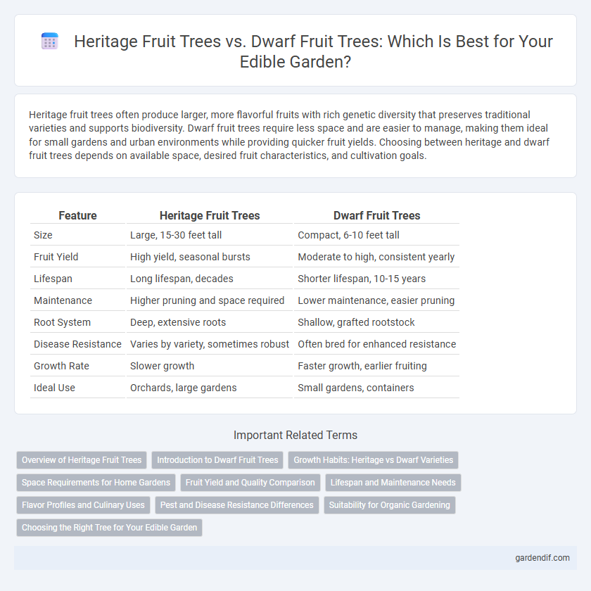 Heritage Fruit Trees vs. Dwarf Fruit Trees: Which Is Best for Your Edible Garden?