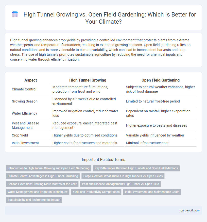 High Tunnel Growing vs. Open Field Gardening: Which Is Better for Your Climate?