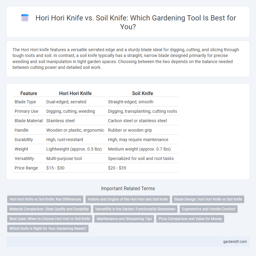 Hori Hori Knife vs. Soil Knife: Which Gardening Tool Is Best for You?