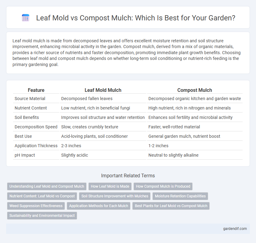 Leaf Mold vs Compost Mulch: Which Is Best for Your Garden?