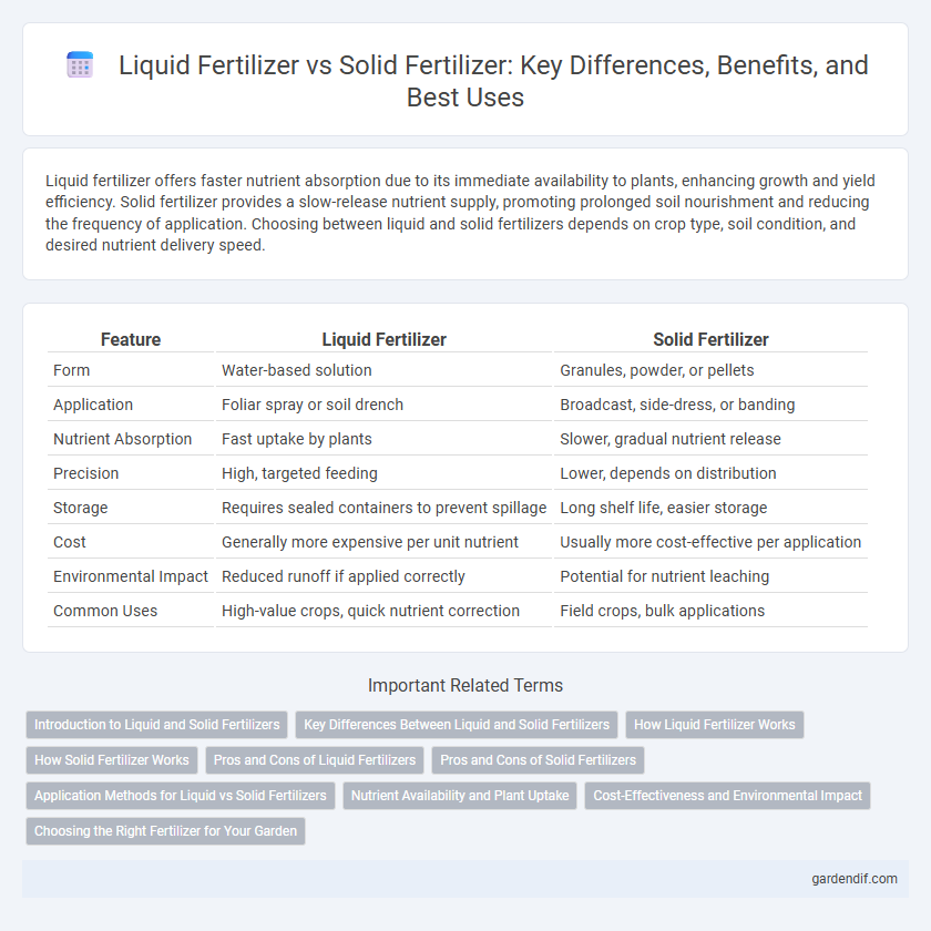 Liquid Fertilizer vs Solid Fertilizer: Key Differences, Benefits, and Best Uses