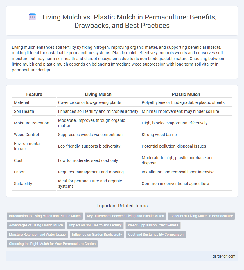 Living Mulch vs. Plastic Mulch in Permaculture: Benefits, Drawbacks, and Best Practices