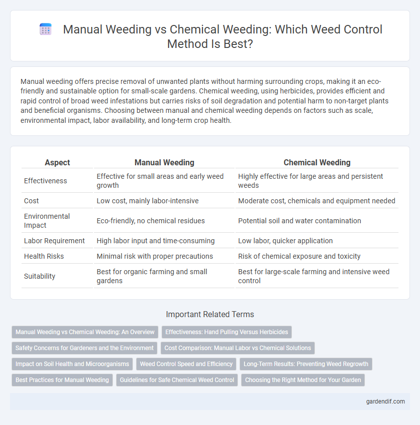 Manual Weeding vs Chemical Weeding: Which Weed Control Method Is Best?