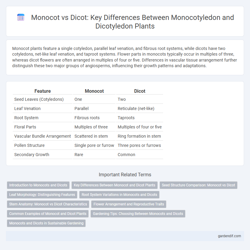 Monocot vs Dicot: Key Differences Between Monocotyledon and Dicotyledon Plants