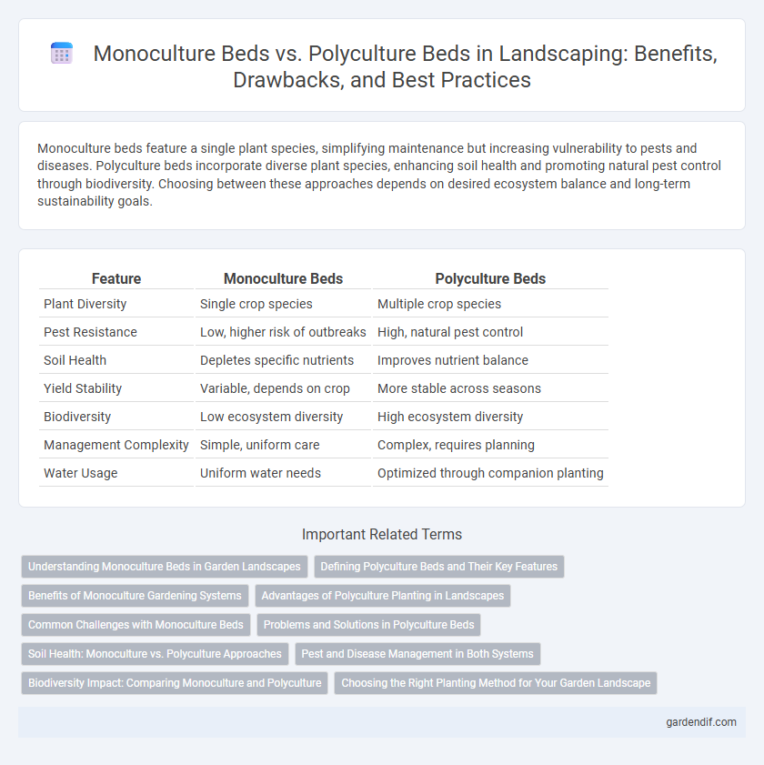 Monoculture Beds vs. Polyculture Beds in Landscaping: Benefits, Drawbacks, and Best Practices
