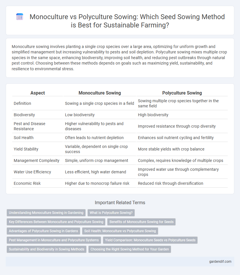 Monoculture vs Polyculture Sowing: Which Seed Sowing Method is Best for Sustainable Farming?