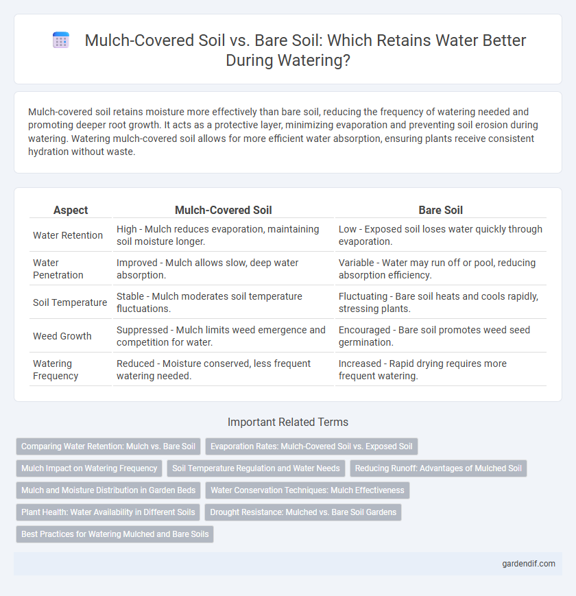 Mulch-Covered Soil vs. Bare Soil: Which Retains Water Better During Watering?
