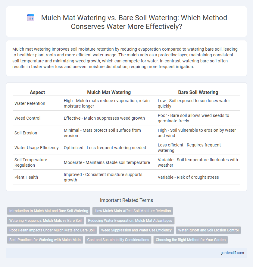 Mulch Mat Watering vs. Bare Soil Watering: Which Method Conserves Water More Effectively?