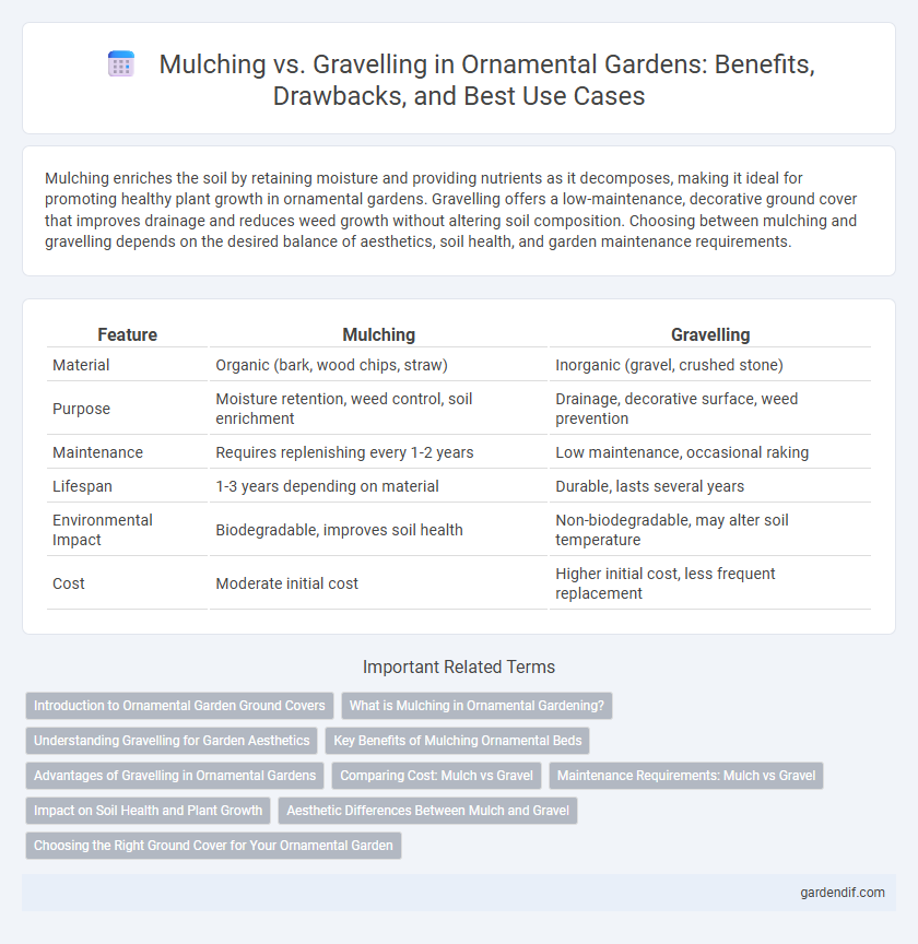 Mulching vs. Gravelling in Ornamental Gardens: Benefits, Drawbacks, and Best Use Cases