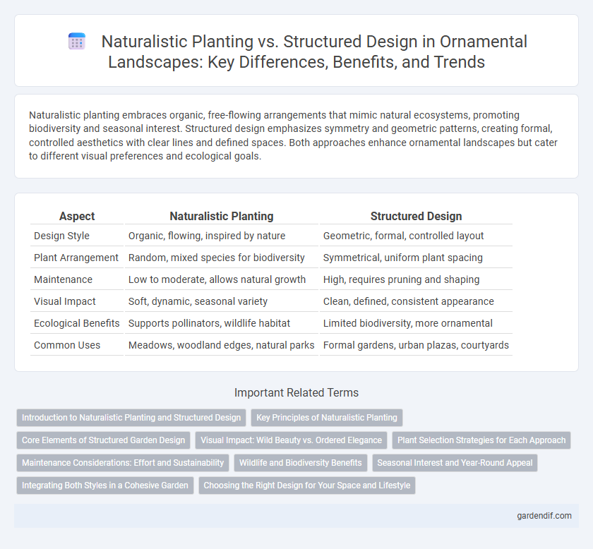 Naturalistic Planting vs. Structured Design in Ornamental Landscapes: Key Differences, Benefits, and Trends