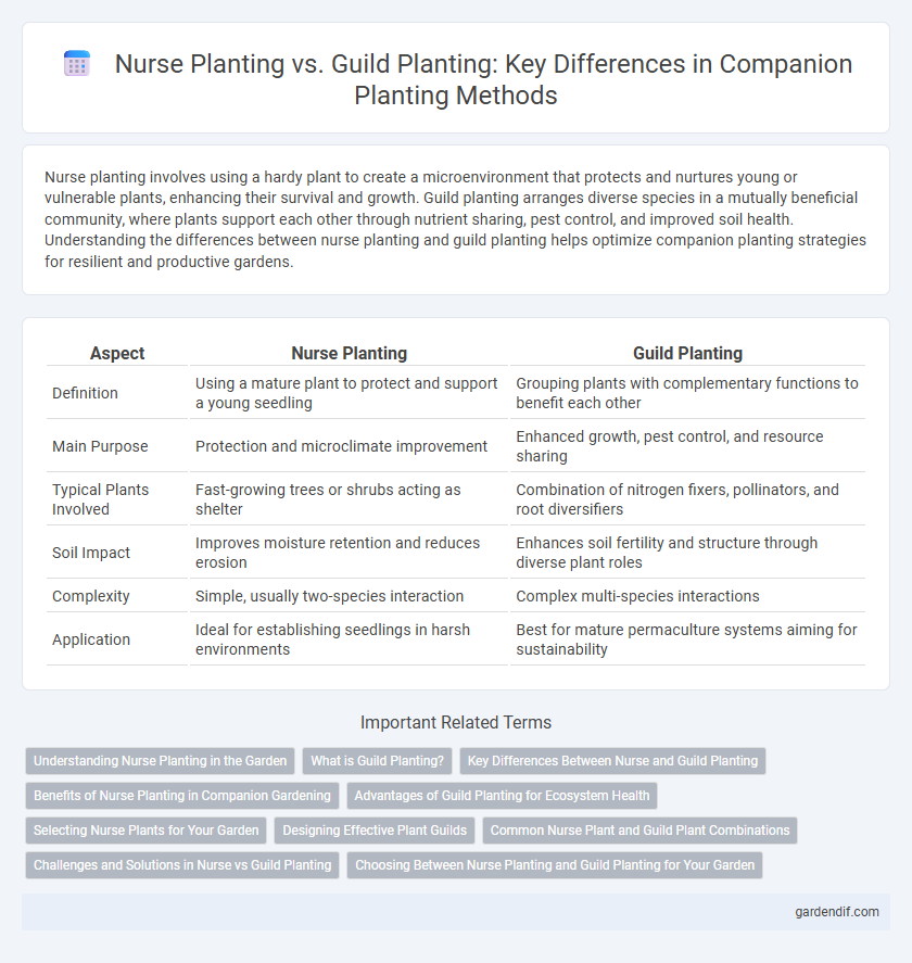 Nurse Planting vs. Guild Planting: Key Differences in Companion Planting Methods