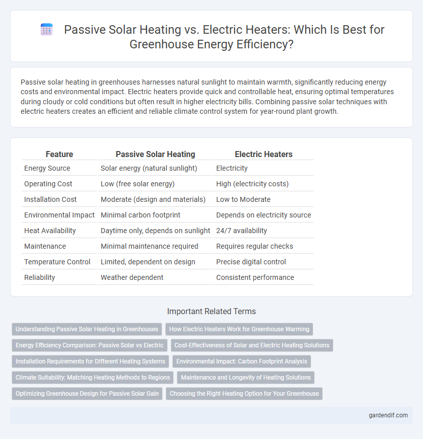 Passive Solar Heating vs. Electric Heaters: Which Is Best for Greenhouse Energy Efficiency?