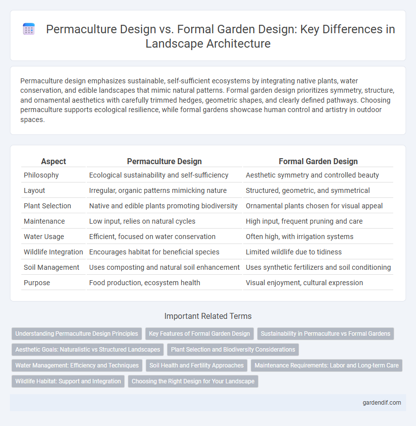 Permaculture Design vs. Formal Garden Design: Key Differences in Landscape Architecture