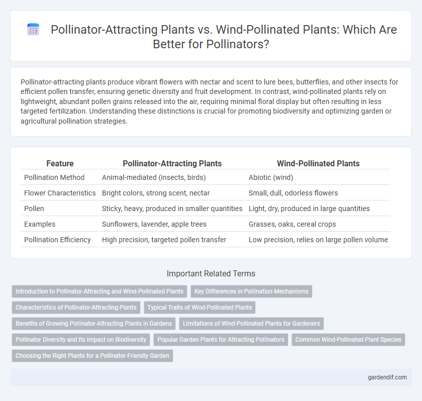 Pollinator-Attracting Plants vs. Wind-Pollinated Plants: Which Are Better for Pollinators?