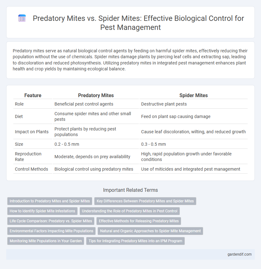 Predatory Mites vs. Spider Mites: Effective Biological Control for Pest Management