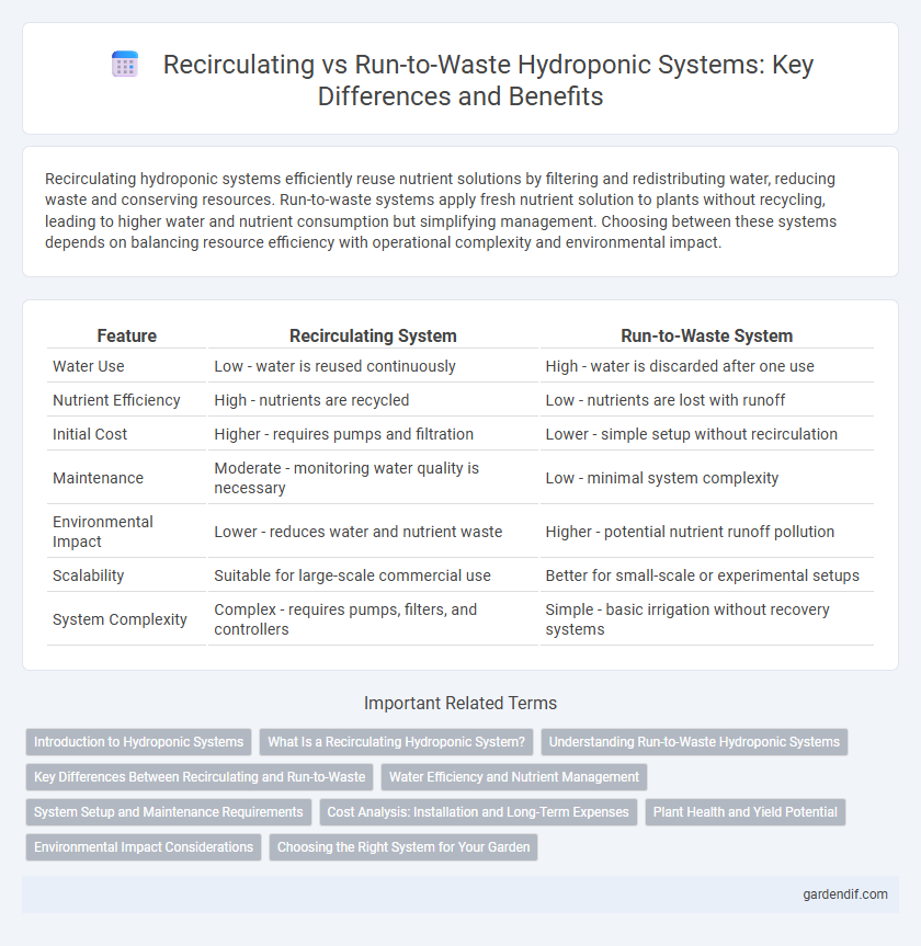 Recirculating vs Run-to-Waste Hydroponic Systems: Key Differences and Benefits