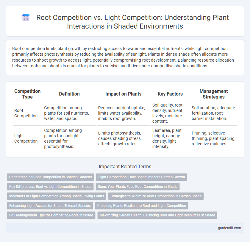 Root Competition vs. Light Competition: Understanding Plant Interactions in Shaded Environments
