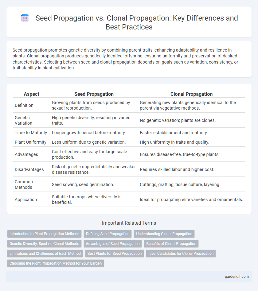 Seed Propagation vs. Clonal Propagation: Key Differences and Best Practices