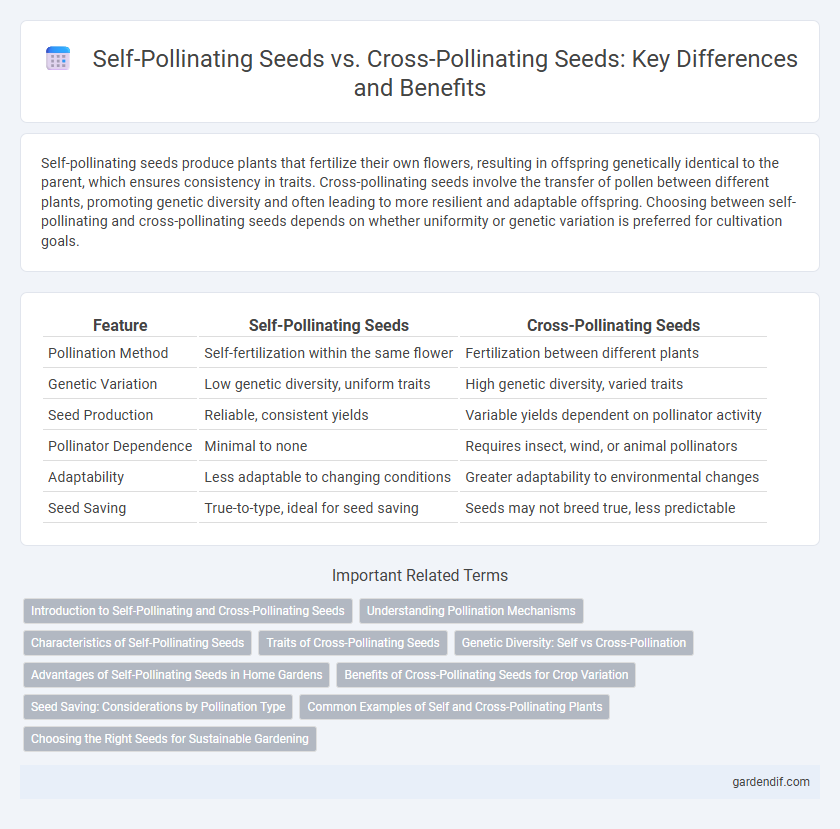 Self-Pollinating Seeds vs. Cross-Pollinating Seeds: Key Differences and Benefits
