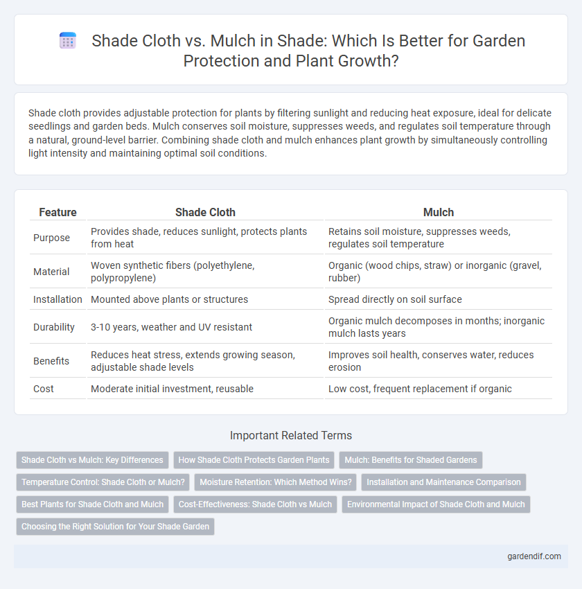 Shade Cloth vs. Mulch in Shade: Which Is Better for Garden Protection and Plant Growth?