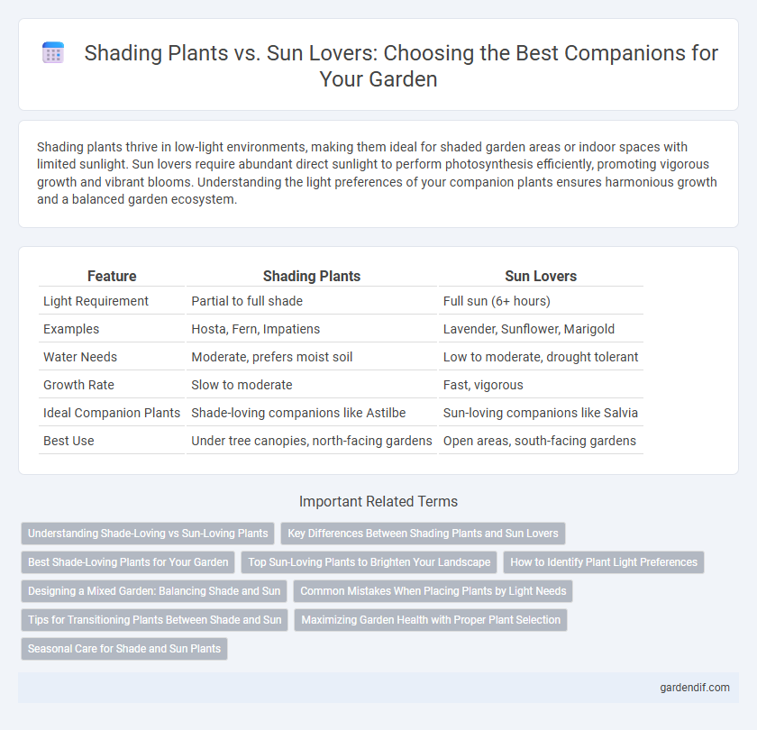 Shading Plants vs. Sun Lovers: Choosing the Best Companions for Your Garden