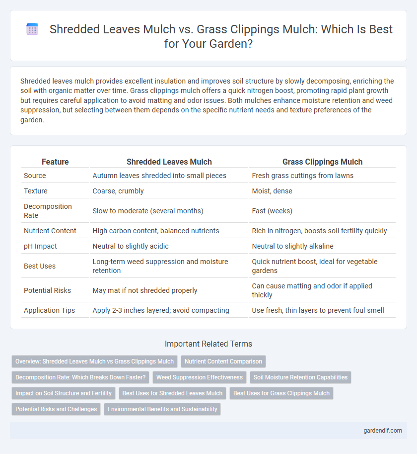 Shredded Leaves Mulch vs. Grass Clippings Mulch: Which Is Best for Your Garden?