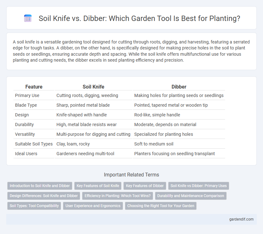 Soil Knife vs. Dibber: Which Garden Tool Is Best for Planting?