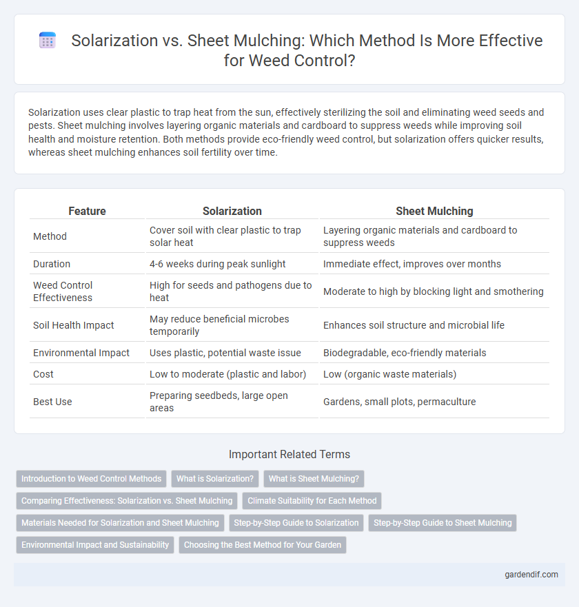 Solarization vs. Sheet Mulching: Which Method Is More Effective for Weed Control?