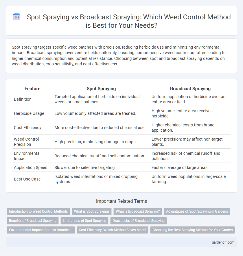 Spot Spraying vs Broadcast Spraying: Which Weed Control Method is Best for Your Needs?