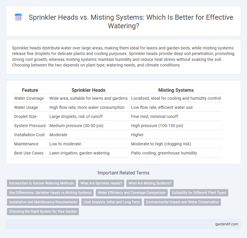 Sprinkler Heads vs. Misting Systems: Which Is Better for Effective Watering?