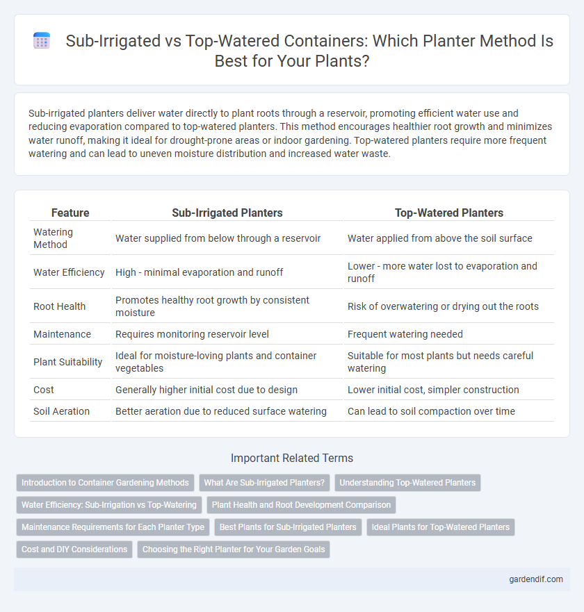 Sub-Irrigated vs Top-Watered Containers: Which Planter Method Is Best for Your Plants?