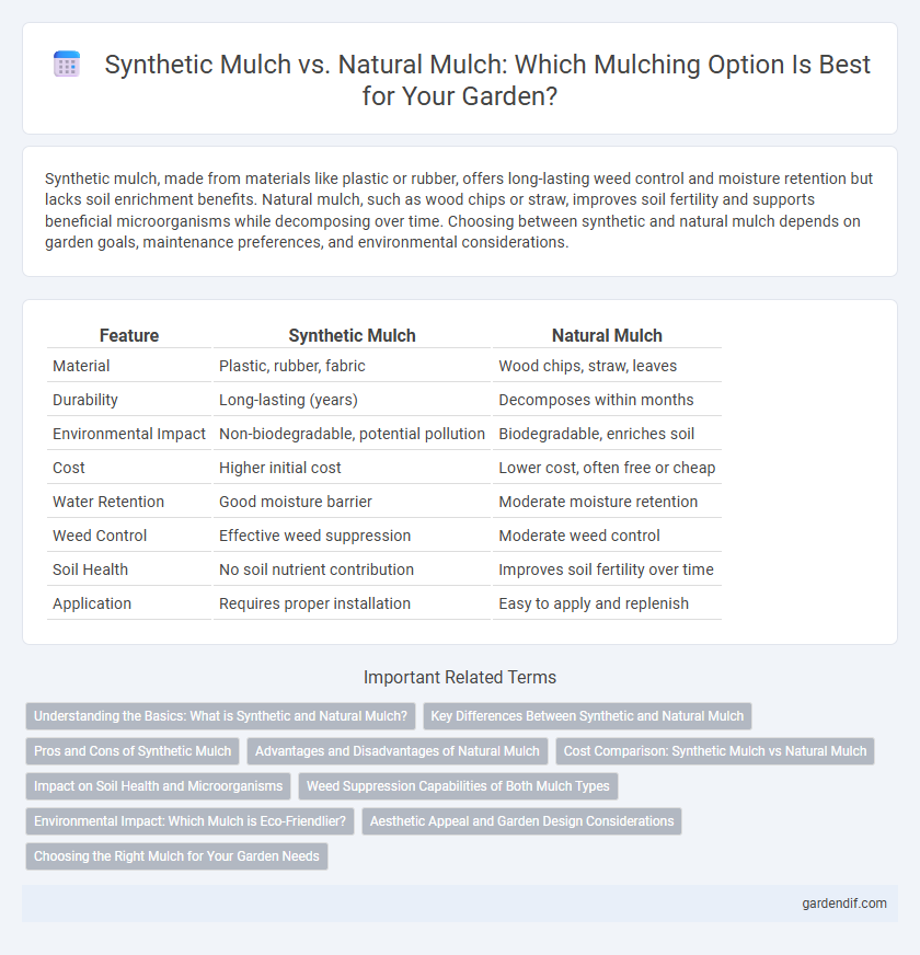 Synthetic Mulch vs. Natural Mulch: Which Mulching Option Is Best for Your Garden?