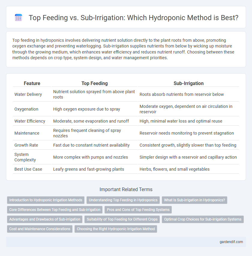 Top Feeding vs. Sub-Irrigation: Which Hydroponic Method is Best?