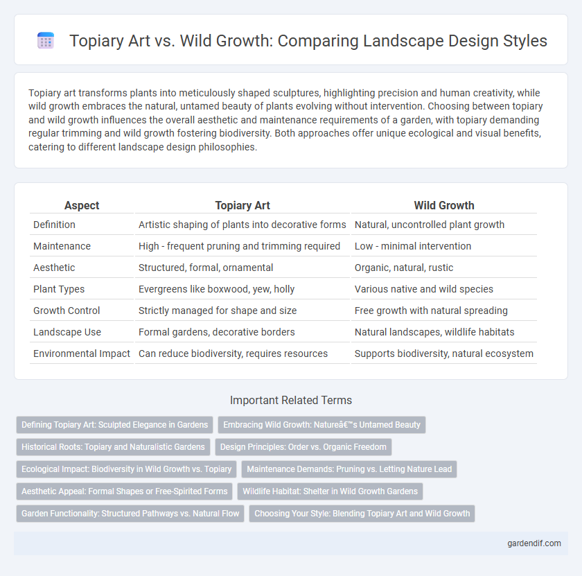 Topiary Art vs. Wild Growth: Comparing Landscape Design Styles