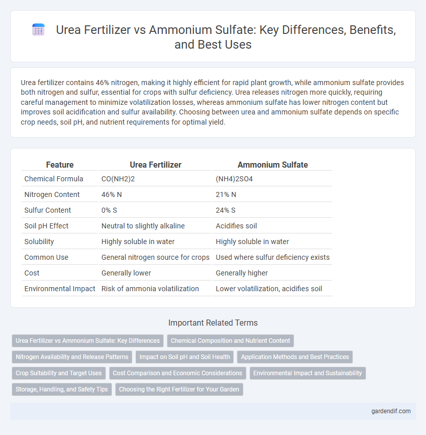 Urea Fertilizer vs Ammonium Sulfate: Key Differences, Benefits, and Best Uses