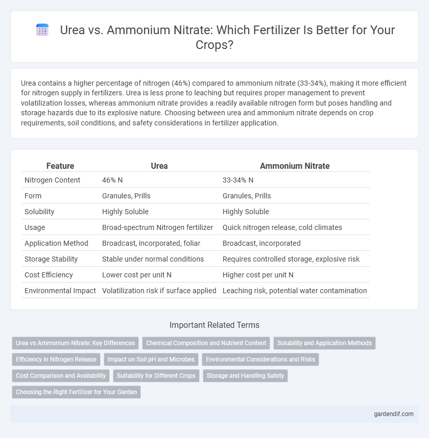 Urea vs. Ammonium Nitrate: Which Fertilizer Is Better for Your Crops?