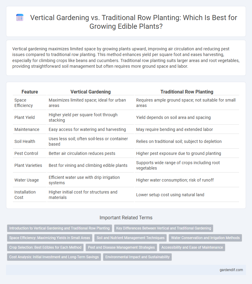 Vertical Gardening vs. Traditional Row Planting: Which Is Best for Growing Edible Plants?