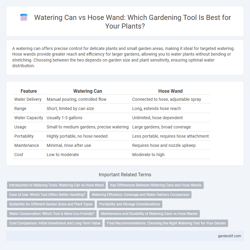 Watering Can vs Hose Wand: Which Gardening Tool Is Best for Your Plants?