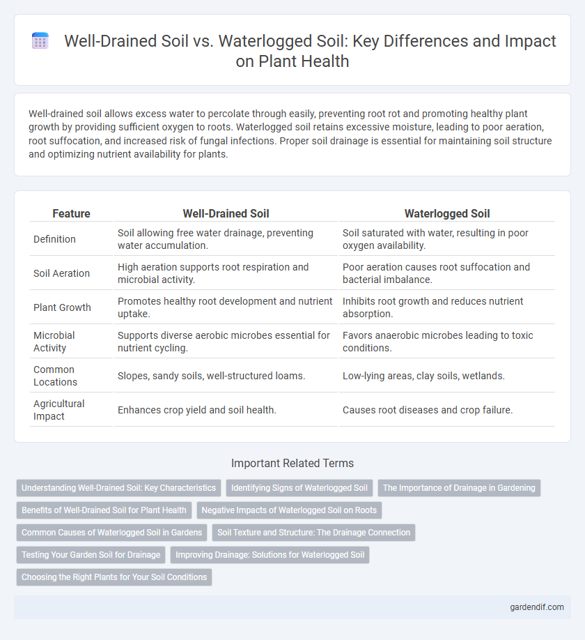 Well-Drained Soil vs. Waterlogged Soil: Key Differences and Impact on Plant Health