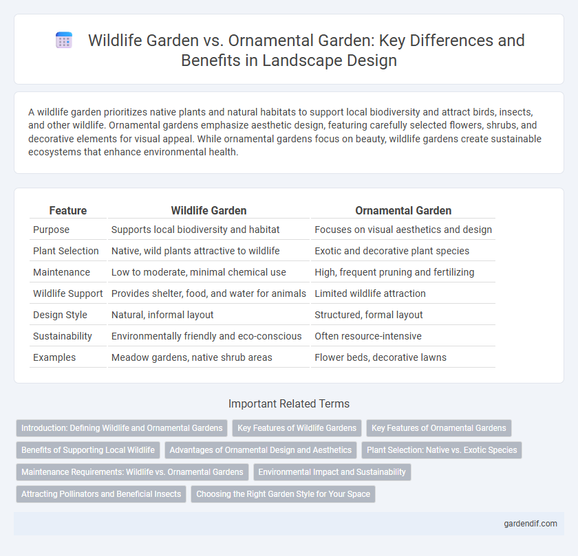 Wildlife Garden vs. Ornamental Garden: Key Differences and Benefits in Landscape Design
