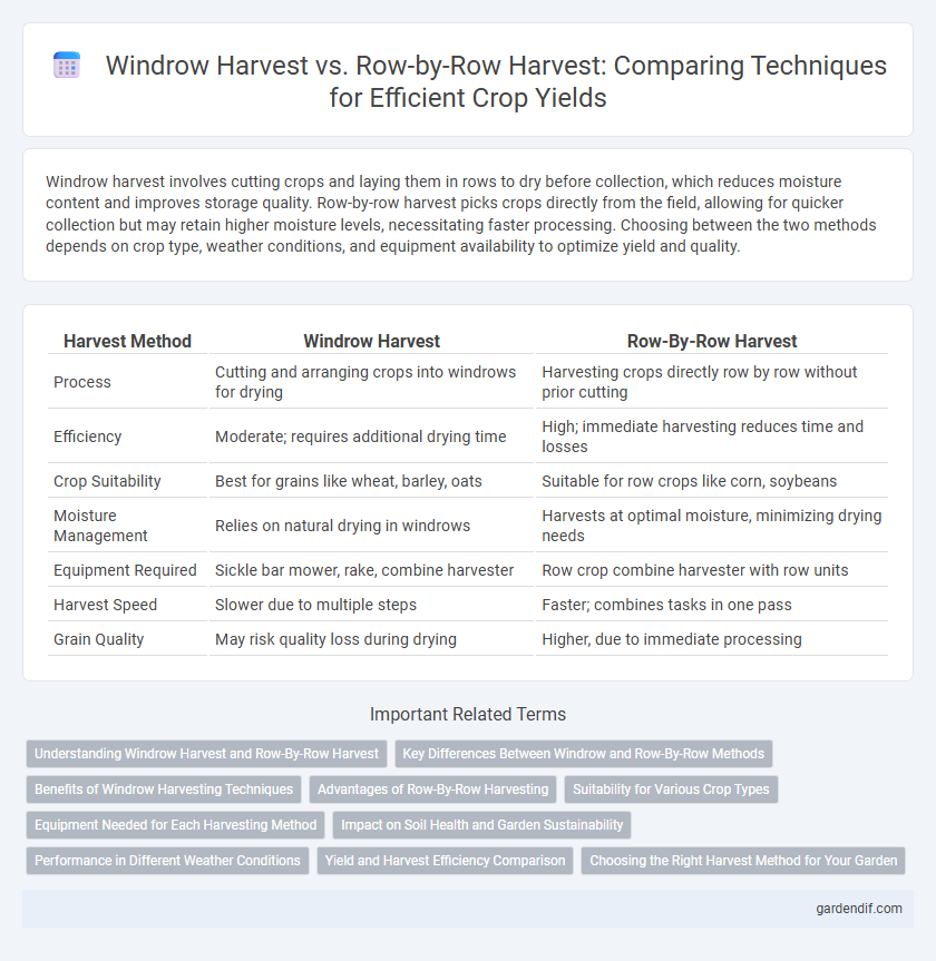 Windrow Harvest vs. Row-by-Row Harvest: Comparing Techniques for Efficient Crop Yields