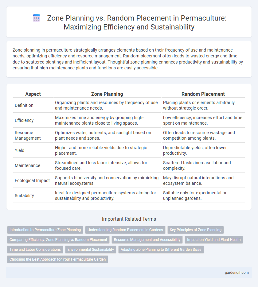 Zone Planning vs. Random Placement in Permaculture: Maximizing Efficiency and Sustainability